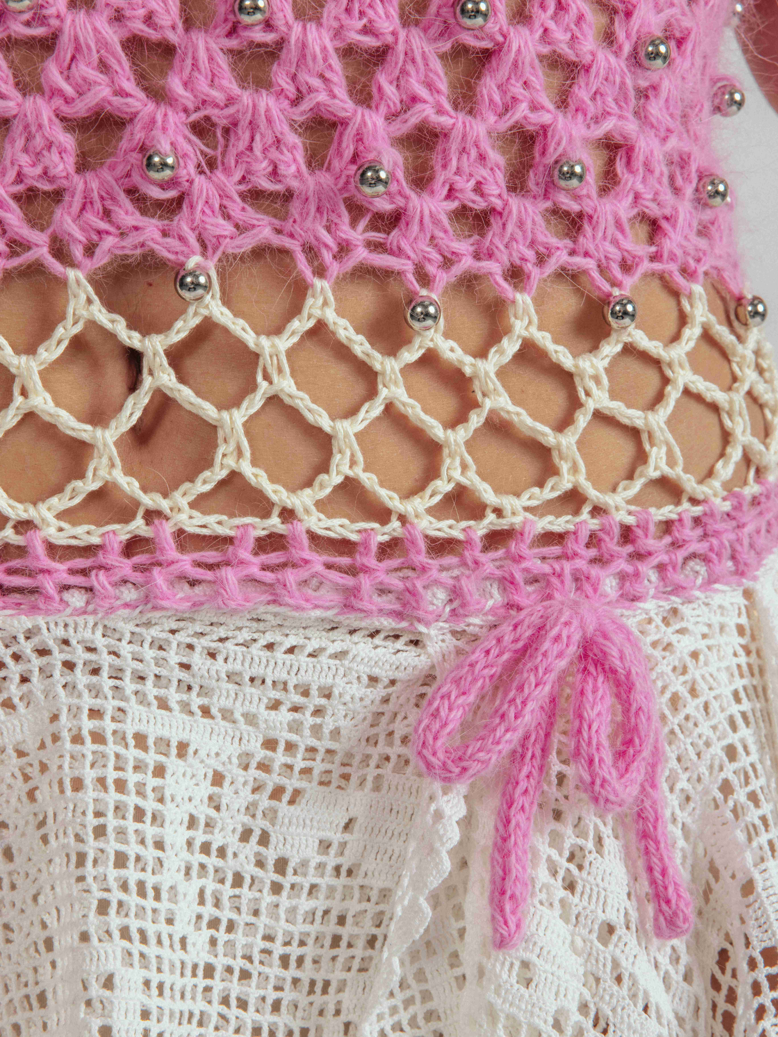 Pink Doily Princess Dress (One-of-a-Kind)