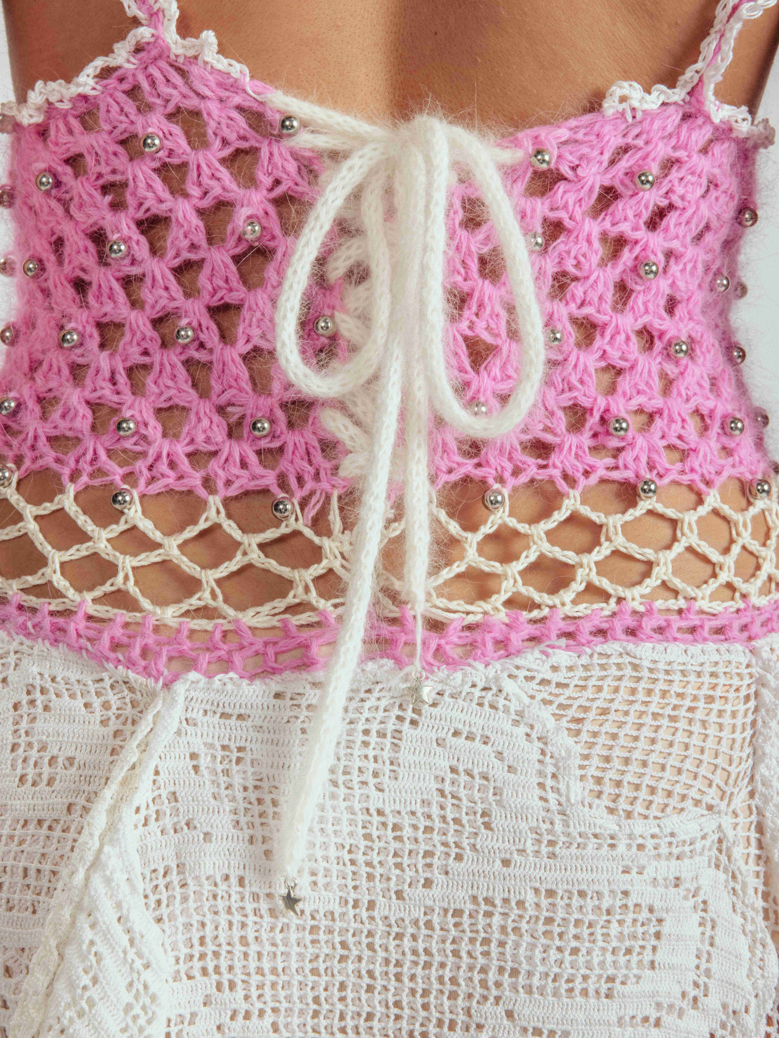 Pink Doily Princess Dress (One-of-a-Kind)