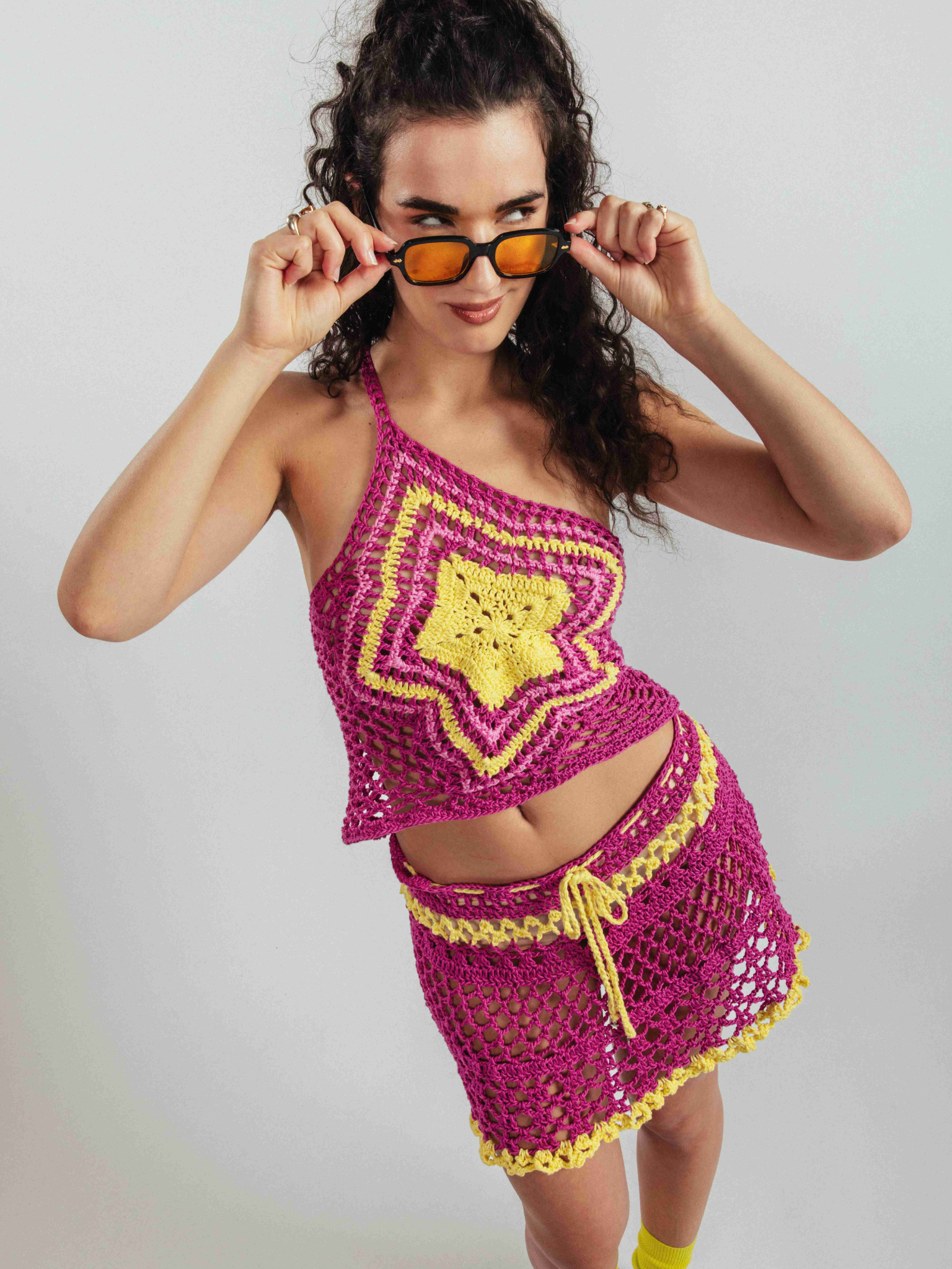Crochet Star One-Strap Halter (One-of-a-Kind)