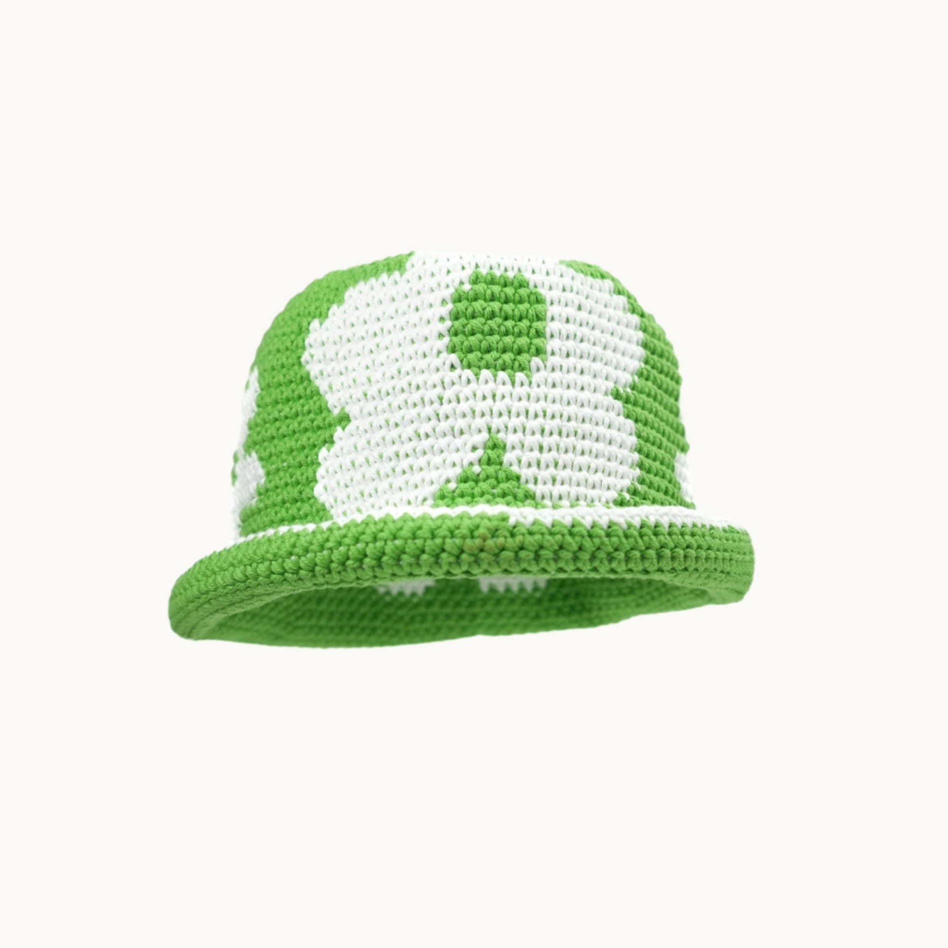 'Classy Grassy' Flower Crochet Bucket Hat