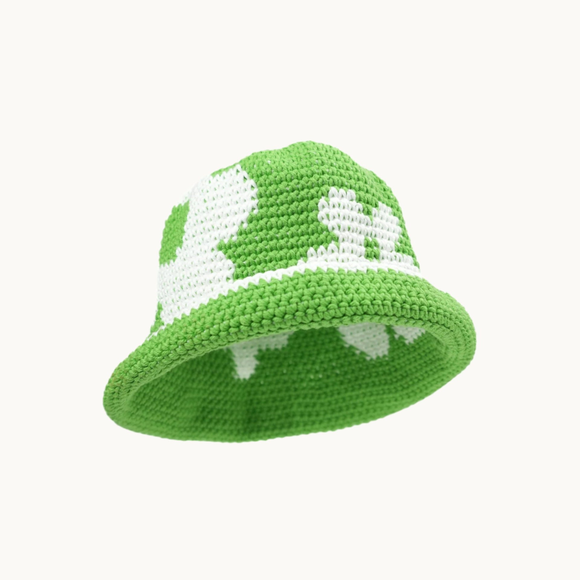 'Classy Grassy' Flower Crochet Bucket Hat