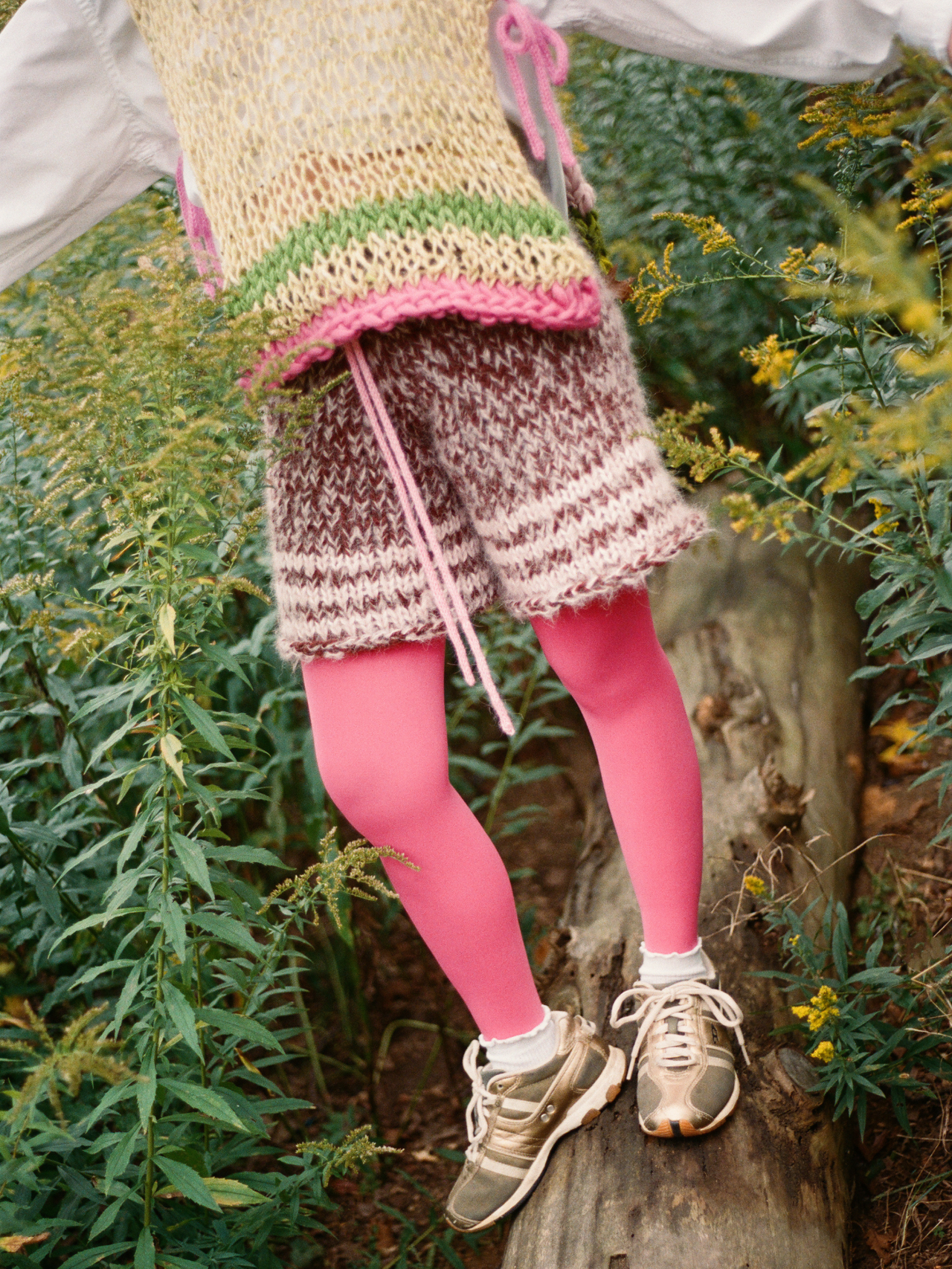 Striped Knit Shorts