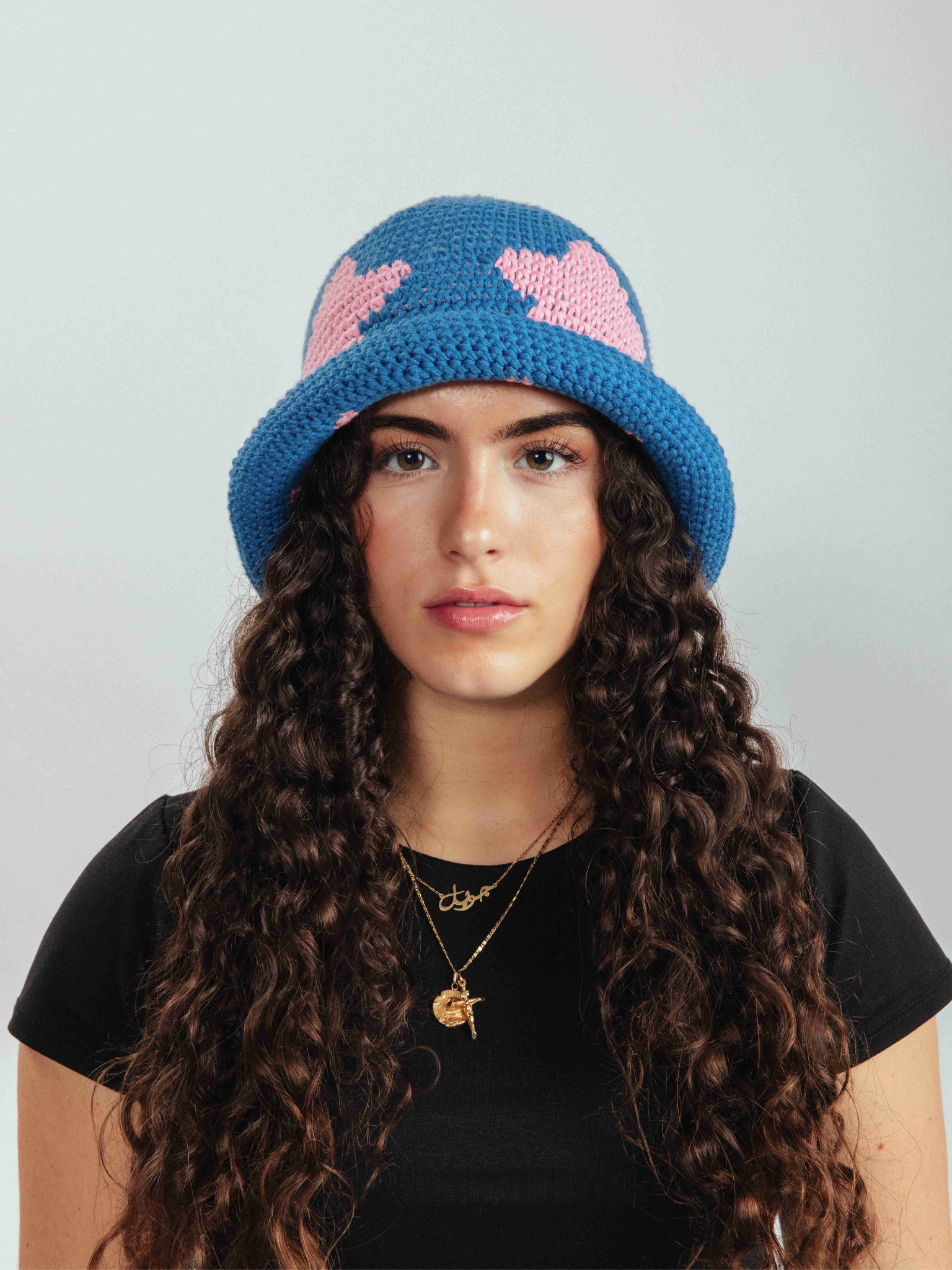 Blue/Pink Star Bucket Hat